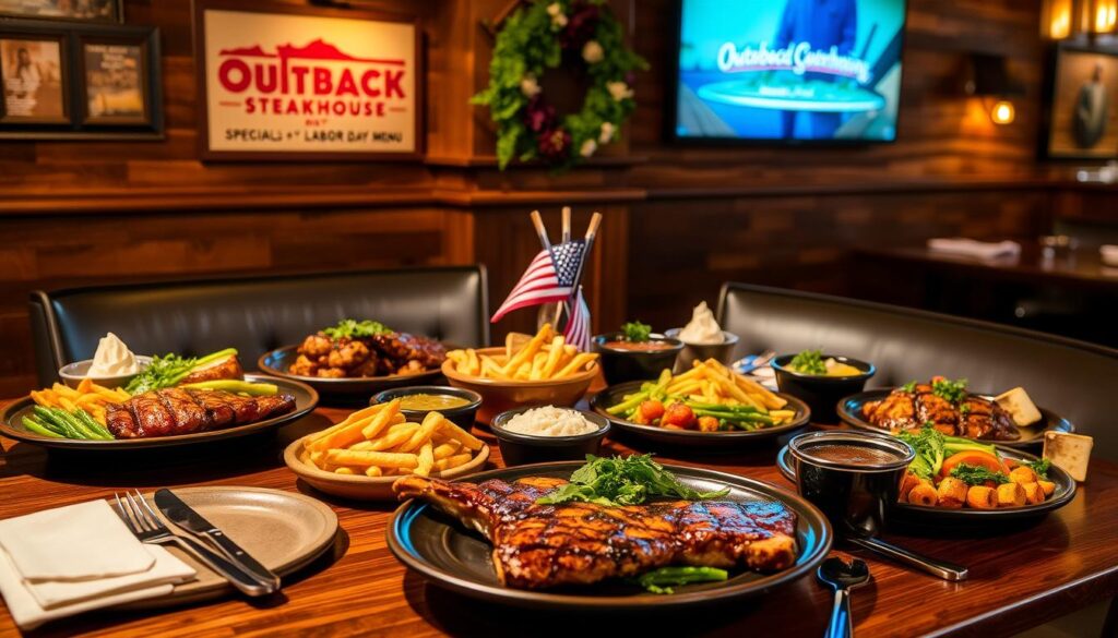 outback steakhouse labor day menu