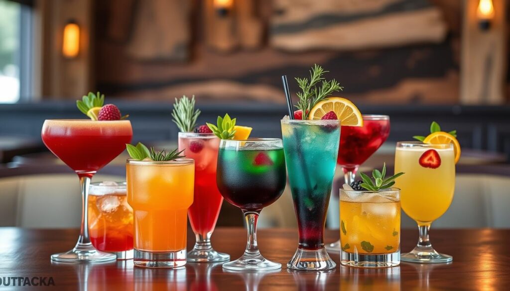 Outback Steakhouse cocktail selection