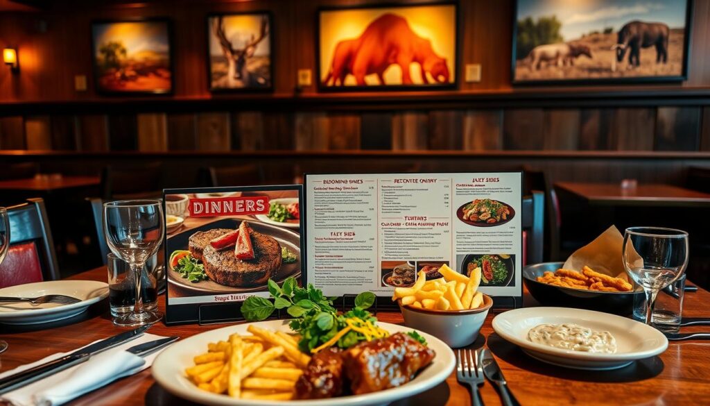outback steakhouse dinner menu